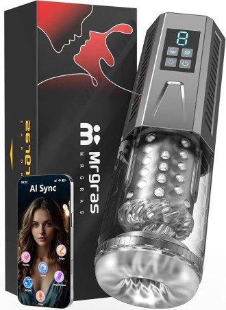 One-Click Burst Automatic Thrusting & Suction Male Masturbator  