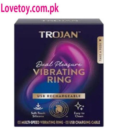 Trojan Multi-Speed USB Rechargeable Vibrating Ring In Pakistan