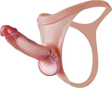 Warmfeel Realistic Wearable Hollow Dildo Sleeve and Thong Set