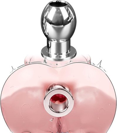 Stainless Steel Hollow Open-Design Anal Plug and Speculum 