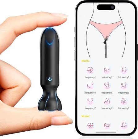Lipstick-Design App-Controlled Mini Bullet Vibrator