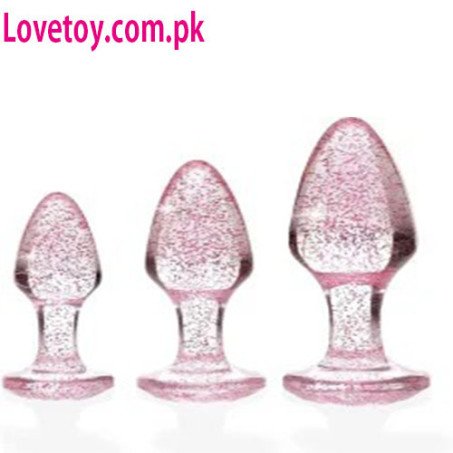 Glitter Gem Acrylic Anal Plug Set In Pakistan