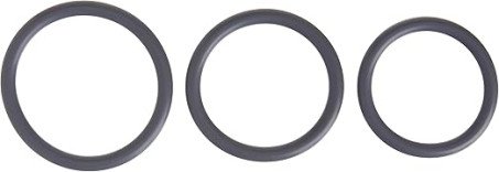 3-Piece Thin Stretchable Silicone Cock Ring Set  