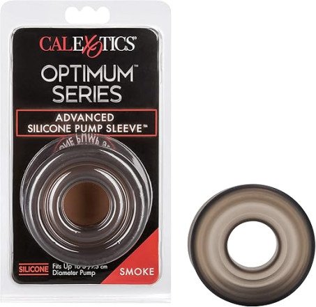 CalExotics Advanced Silicone Pump Sleeve & Comfort Ring (Smoke, 3-Inch)