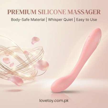 Textured Curved G-Spot and Clitoral Rabbit Massager In Pakistan