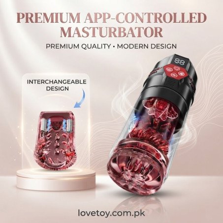 6-in-1 Automatic Male Masturbator with Thrusting, Rotation In Pakistan