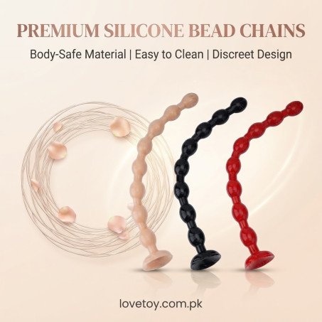 Graduated Silicone 11-Inch Anal Bead Plug In Pakistan