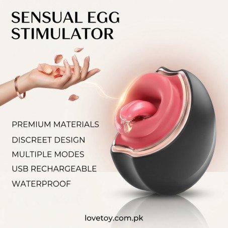 3IN1 Mouth Tongue Vibrator Rose Sex Toy with 10 Tongue Licking In Pakistan
