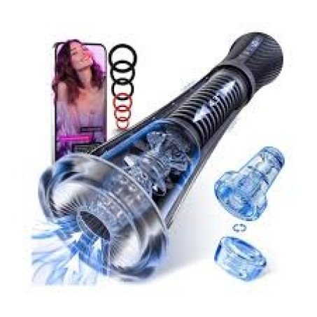 3-in-1 Automatic Male Masturbator with Thrusting, Rotation, and Suction  