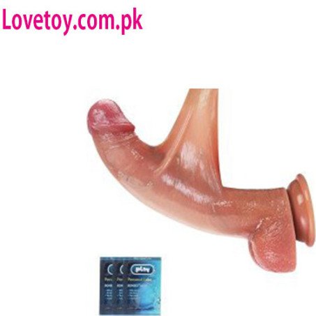 8.5-Inch Realistic Foreskin Silicone Dildo with Suction Cup In Pakistan