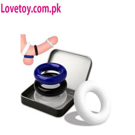 3-Piece Colored Dopamine Silicone Cock Ring Set In Pakistan