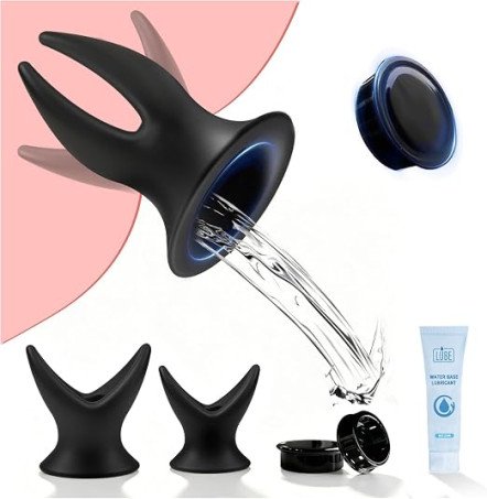 V-Shape Hollow Silicone Butt Plug and Trainer 