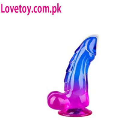 7.8-Inch Purple Blue Gradient Dragon TPE Dildo with Suction Cup In Pakistan