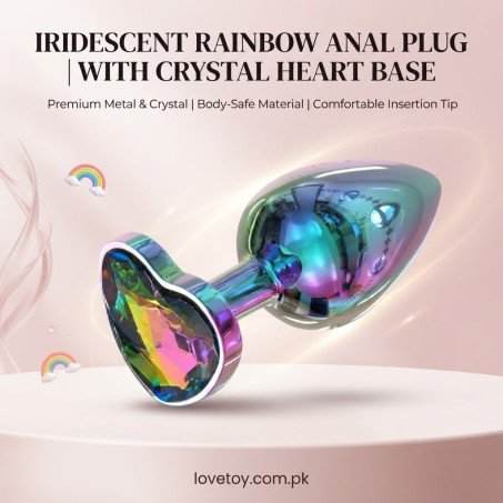 Small Stainless Steel Butt Plug with Heart Jewel In Pakistan