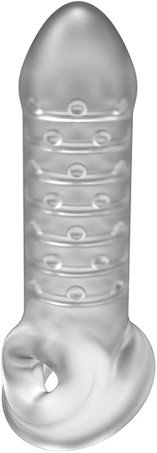 ULTRASKYN Textured Penis Extender & Stroker | Girth Enhancer with Ball Strap