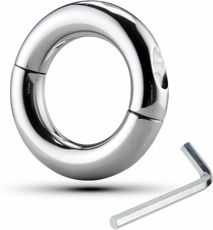 Premium Ergonomic Stainless Steel Screw-Style Fitness & Training Ring 