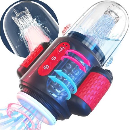 Advanced Water Spray and Rotating Automatic Male Masturbator  