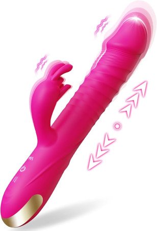 3-in-1 Triple-Motor Thrusting Rabbit Vibrator