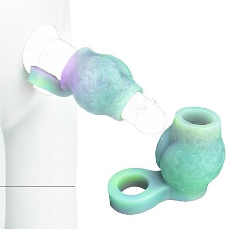Glow-in-the-Dark Knotted Silicone Penis Extender & Girth Sleeve