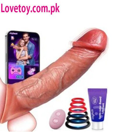 Remote Control Vibrating Penis Extender Sleeve with App Control In Pakistan