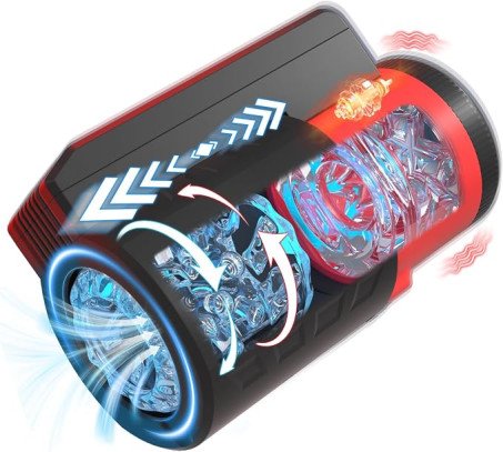 Product Name Independent Dual-Chamber Segmented Dual-Sleeve Automatic Mens Masturbator