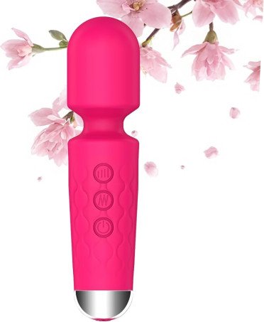 Quiet Multi-Speed Rechargeable Dildo Massager with 20 Patterns  